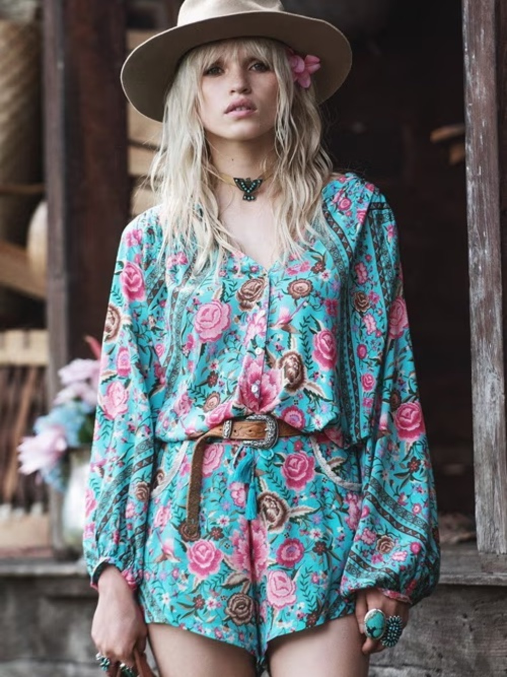 Spell Babushka blouse - NWT size m